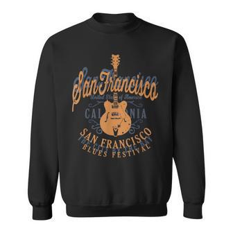 サンフランシスコ・ブルース アメリカンミュージックフェスティバル クール ビンテージ スウェットシャツ - Kawaiitshirt