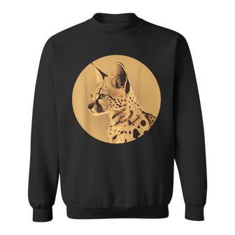 サーバル ワイルドキャット サーバルキャット アフリカン ワイルドキャット アニマル サーバル スウェットシャツ - Kawaiitshirt