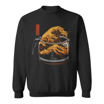 ザ・グレート・ウェーブ・オブ・コーヒー スウェットシャツ - Kawaiitshirt