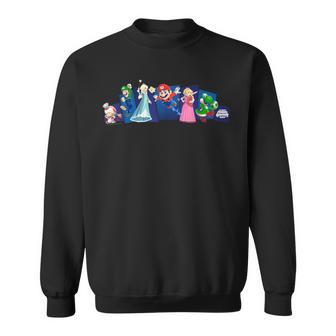 ザ・スーパーマリオギャラクシー・ムービー Heroes In Action スウェットシャツ - Kawaiitshirt