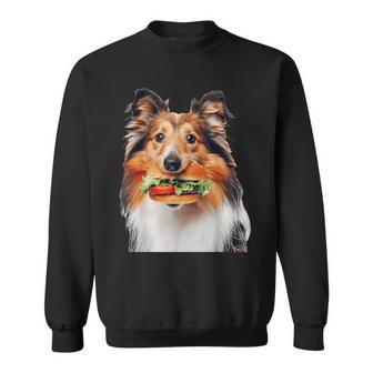 シェットランド・シープドッグ・バーガー スウェットシャツ - Kawaiitshirt
