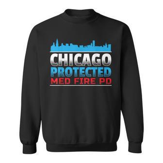 シカゴ・プロテクテッド Med Fire Pd シカゴファン向け スウェットシャツ - Kawaiitshirt