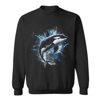 シャチ 動物 モチーフ アート シャチ スウェットシャツ - Kawaiitshirt