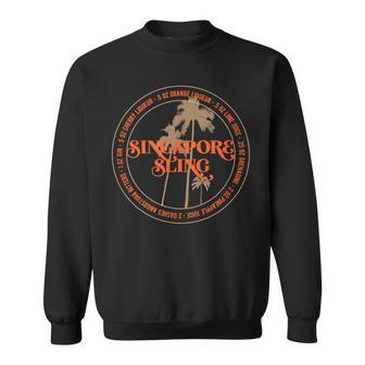 シンガポールスリングレシピ バーテンダーのお気に入り トロピカルドリンク スウェットシャツ - Kawaiitshirt