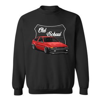 ジャパニーズクラシックチューナー、ドリフトカー、メンズオールドスクールホットロッド スウェットシャツ - Kawaiitshirt