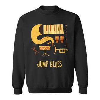 ジャンプ・ブルース-ヴィンテージ・ブルース・ミュージック スウェットシャツ - Kawaiitshirt