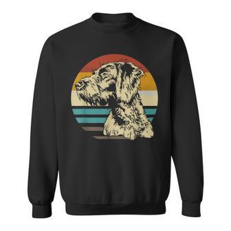 ジャーマンワイヤーヘアードハンター 犬の頭 あごひげ レトロ スウェットシャツ - Kawaiitshirt