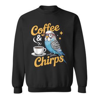 セキセイインコ コーヒー チャープス セキセイインコ スウェットシャツ - Kawaiitshirt