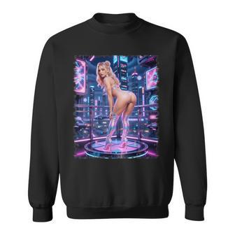 セクシーガールグラフィックtシャツ サイバーパンク ピンナップガールダンサー スウェットシャツ - Kawaiitshirt