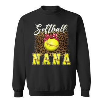 ソフトボール 野球 ナナ ヒョウ柄 おもしろい 母の日 2023 スウェットシャツ - Kawaiitshirt