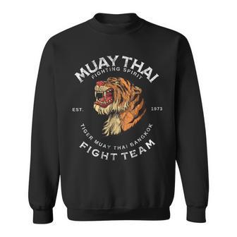 タイガー ムエタイ バンコク ジム レトロ ヴィンテージ スウェットシャツ - Kawaiitshirt