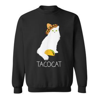 タコキャット-楽しい猫の回文 スウェットシャツ - Kawaiitshirt
