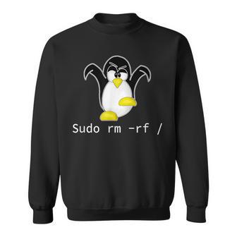 タックスlinuxペンギン須藤rm Rfコンピュータフリークハッカー スウェットシャツ - Kawaiitshirt