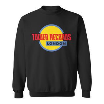 タワーレコード ロンドン 音楽 レトロ ヴィンテージ スウェットシャツ - Kawaiitshirt