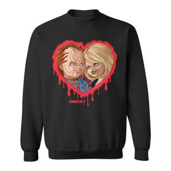 チャッキー＆ティファニーブリーディングハート スウェットシャツ - Kawaiitshirt