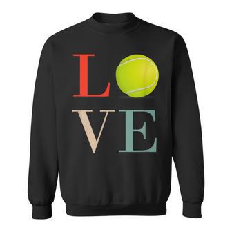 テニス Love バスケ 面白tシャツ おもしろ 服 オリジナル テニス部 おもしろグッズ ネタ メンズ スウェットシャツ - Kawaiitshirt
