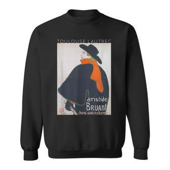 トゥールーズ・ロートレック アリスティド・ブリュアン キャバレー スウェットシャツ - Kawaiitshirt