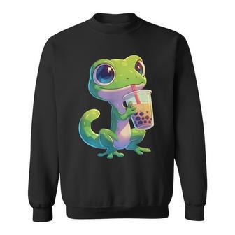 トカゲ かわいい 野生動物 ヤモリ かわいい 爬虫類 スウェットシャツ - Kawaiitshirt