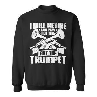 トランペットじいさん吹奏楽団マーチングバンド 長袖tシャツ スウェットシャツ - Kawaiitshirt