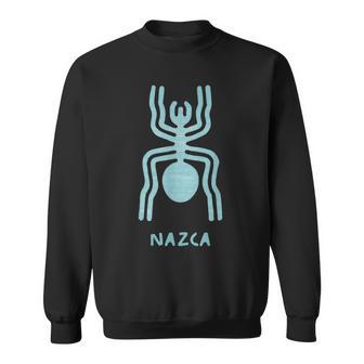 ナスカ ライン ペルーの地上絵モンキー宇宙飛行士クモ レトロ スウェットシャツ - Kawaiitshirt
