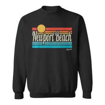 ニューポート ビーチ カリフォルニア レトロ サンセット サーフィン 旅行 ラブ サーフィン スウェットシャツ - Kawaiitshirt