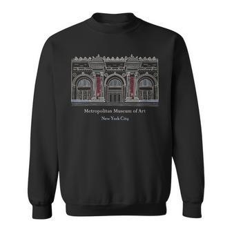 ニューヨーク市、メトロポリタン美術館、アメリカ 手描き スウェットシャツ - Kawaiitshirt