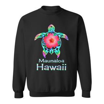 ハワイアン カラフル ウミガメ マウナロア ハワイ スウェットシャツ - Kawaiitshirt
