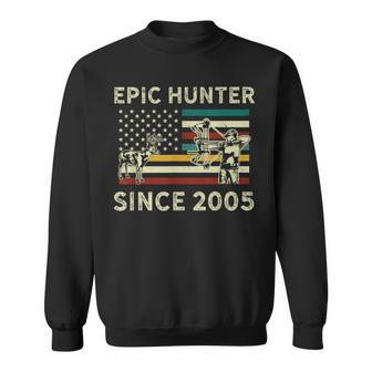 ハンティングバック鹿またはヘラジカ 2005 ヴィンテージハンター スウェットシャツ - Kawaiitshirt