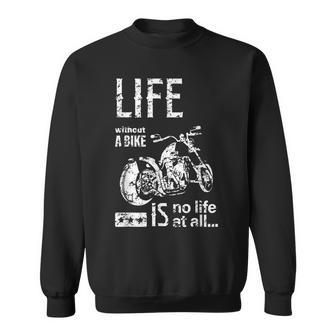 バイク オートバイ アメリカン クルーザー モーターサイクル おしゃれ ダメージ デザイン スウェットシャツ - Kawaiitshirt