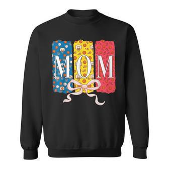 バスケットボールママコケットボウバスケットボールボール柄母の日 スウェットシャツ - Kawaiitshirt