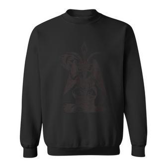 バフォメットの印章 オカルト悪魔 悪魔 ヤギ 悪魔 666 鬼 スウェットシャツ - Kawaiitshirt