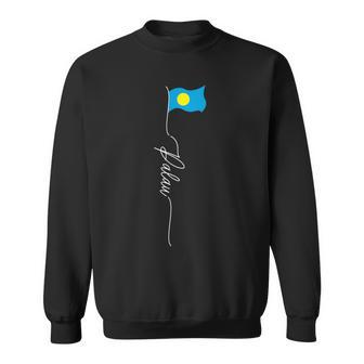 パラオ国旗 パラオ国旗 パラオ愛国国旗 スウェットシャツ - Kawaiitshirt