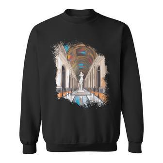 パリ アートワーク ルーヴル美術館 フランス観光 フランス スウェットシャツ - Kawaiitshirt
