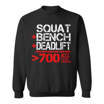 パワーリフティング700kgクラブメンブ Powerlifting 700 Kg Club Member スウェットシャツ - Kawaiitshirt