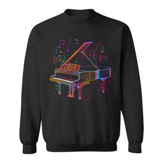 ピアノピアニストデザイン 長袖tシャツ スウェットシャツ - Kawaiitshirt