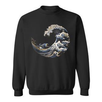 フィボナッチ数列カナガワウェーブ スウェットシャツ - Kawaiitshirt
