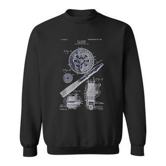 フライフィッシングシャツ ヴィンテージ 特許 描画 父の日 スウェットシャツ - Kawaiitshirt