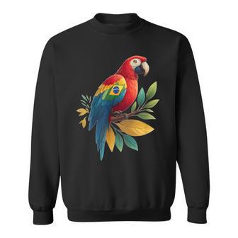 ブラジルの動物愛好家のための素敵なオウムの鳥のコスチューム スウェットシャツ - Kawaiitshirt