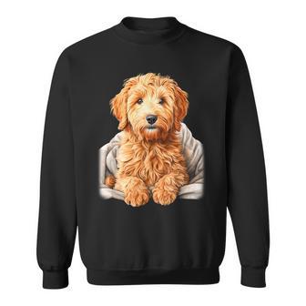 ブランキー付きのかわいいゴールデンドゥードル犬 スウェットシャツ - Kawaiitshirt