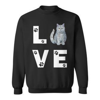 ブリティッシュショートヘア猫愛かわいい猫子猫ギフト スウェットシャツ - Kawaiitshirt