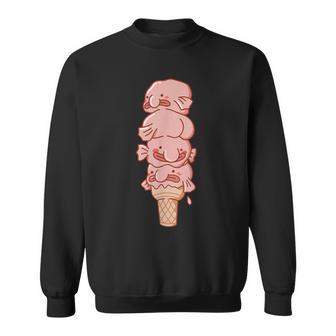 ブロブフィッシュ アイス クリーム、面白いブロブフィッシュ スウェットシャツ - Kawaiitshirt