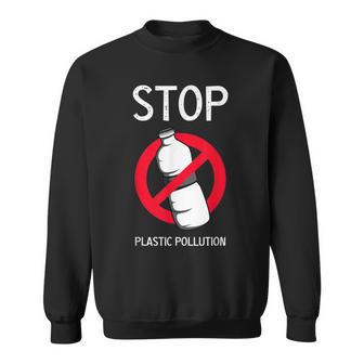 プラスチック汚染環境係派を止める スウェットシャツ - Kawaiitshirt