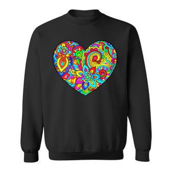ペイズリーハート スウェットシャツ - Kawaiitshirt