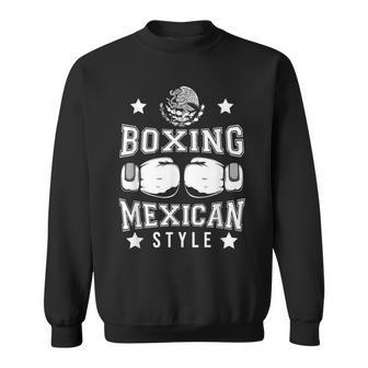 ボクシング メキシカンスタイル ボクサー ファイター ボクシンググローブ メキシコ国旗 スウェットシャツ - Kawaiitshirt