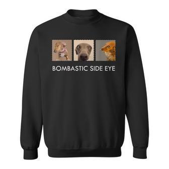 ボンバスティック・サイド・アイ・クリミナル・オフェンシブ・サイド・アイ・ドッグ・ミーム スウェットシャツ - Kawaiitshirt