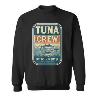 マグロクルーレトロフィッシングシーフードユーモアデザイン スウェットシャツ - Kawaiitshirt