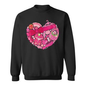 メルちゃん モチーフグラフィック 〜ハート〜 スウェットシャツ - Kawaiitshirt