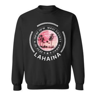ラハイナ マウイ ハワイ レトロ 長袖tシャツ スウェットシャツ - Kawaiitshirt