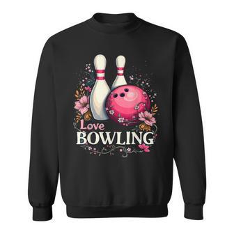 ラブボウリングピンクボール スウェットシャツ - Kawaiitshirt