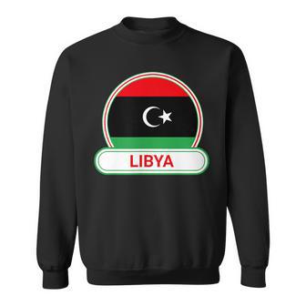 リビア国バッジ リビア国旗 スウェットシャツ - Kawaiitshirt